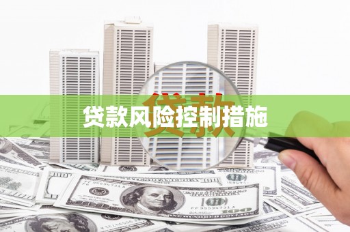 灌云贷款风险控制措施