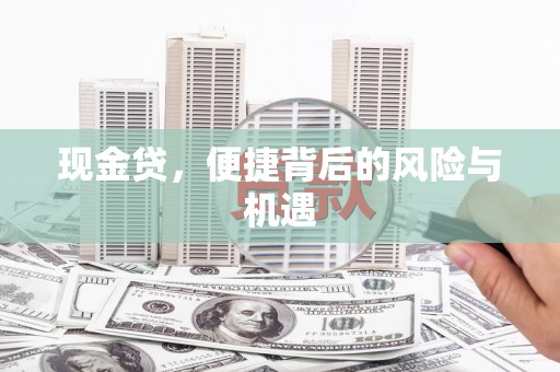 灌云现金贷，便捷背后的风险与机遇