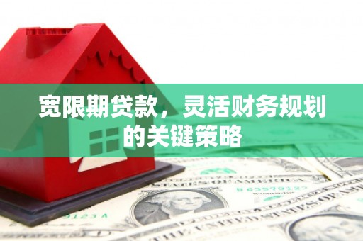 灌云宽限期贷款，灵活财务规划的关键策略