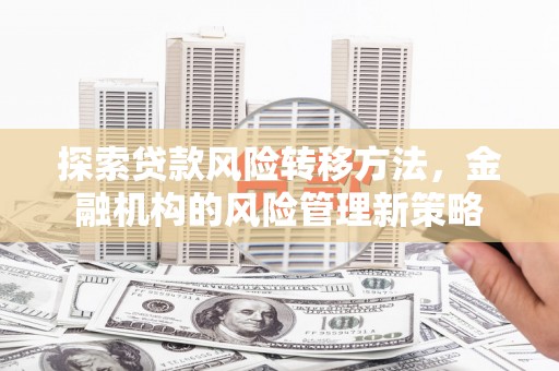 灌云探索贷款风险转移方法，金融机构的风险管理新策略