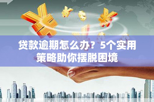 灌云贷款逾期怎么办？5个实用策略助你摆脱困境