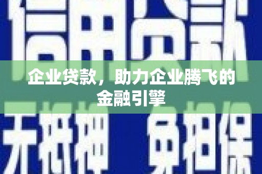 灌云企业贷款，助力企业腾飞的金融引擎