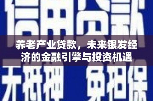 灌云养老产业贷款，未来银发经济的金融引擎与投资机遇