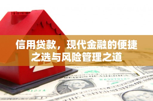 灌云信用贷款，现代金融的便捷之选与风险管理之道