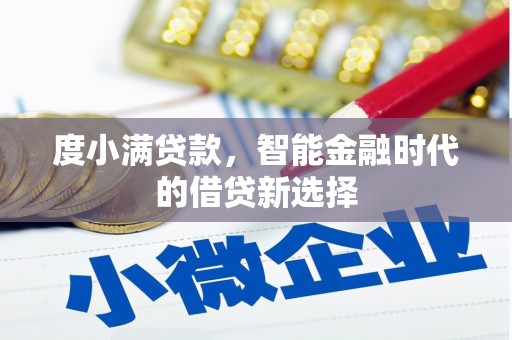 灌云度小满贷款，智能金融时代的借贷新选择