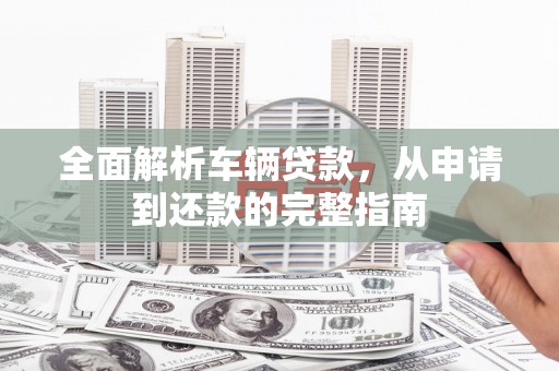 灌云全面解析车辆贷款，从申请到还款的完整指南