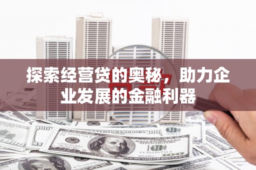 灌云探索经营贷的奥秘，助力企业发展的金融利器