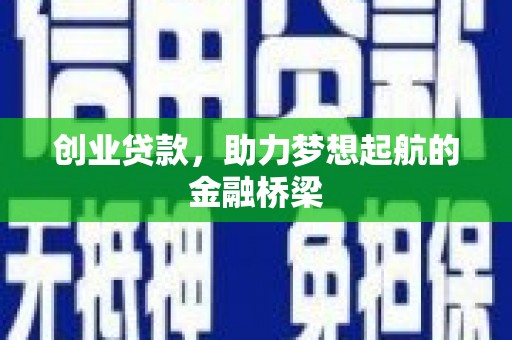 灌云创业贷款，助力梦想起航的金融桥梁