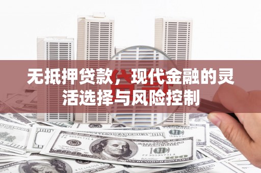 灌云无抵押贷款，现代金融的灵活选择与风险控制