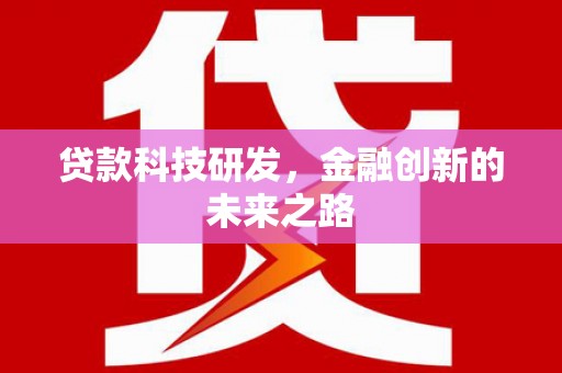 灌云贷款科技研发，金融创新的未来之路