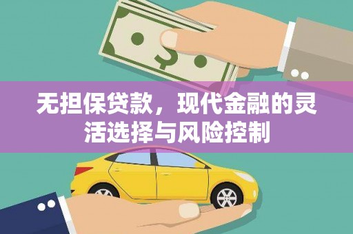 灌云无担保贷款，现代金融的灵活选择与风险控制