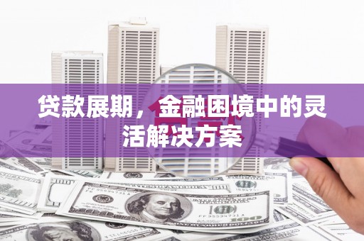 灌云贷款展期，金融困境中的灵活解决方案