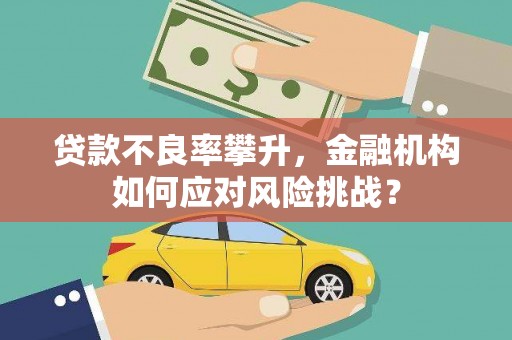 灌云贷款不良率攀升，金融机构如何应对风险挑战？