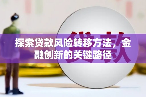 灌云探索贷款风险转移方法，金融创新的关键路径
