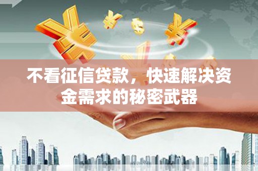 灌云不看征信贷款，快速解决资金需求的秘密武器