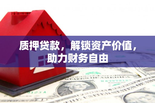 灌云质押贷款，解锁资产价值，助力财务自由