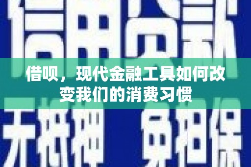 灌云借呗，现代金融工具如何改变我们的消费习惯