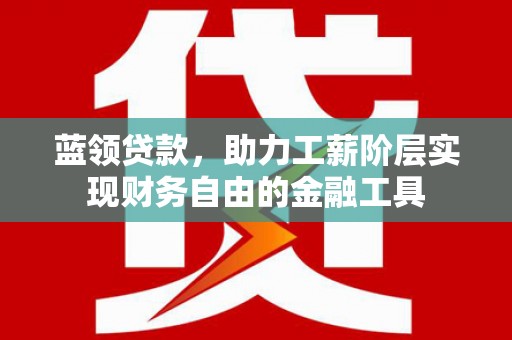灌云蓝领贷款，助力工薪阶层实现财务自由的金融工具