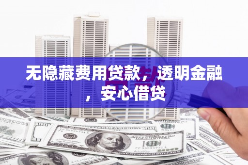 灌云无隐藏费用贷款，透明金融，安心借贷