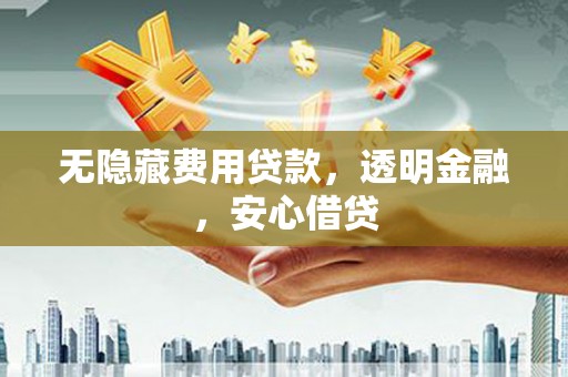 灌云无隐藏费用贷款，透明金融，安心借贷