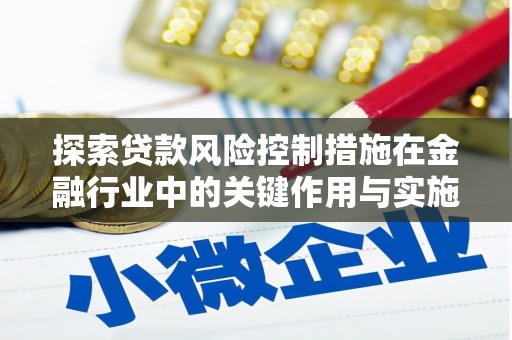 灌云探索贷款风险控制措施在金融行业中的关键作用与实施策略