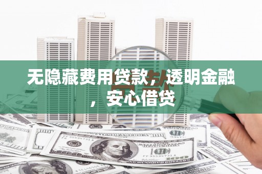 灌云无隐藏费用贷款，透明金融，安心借贷