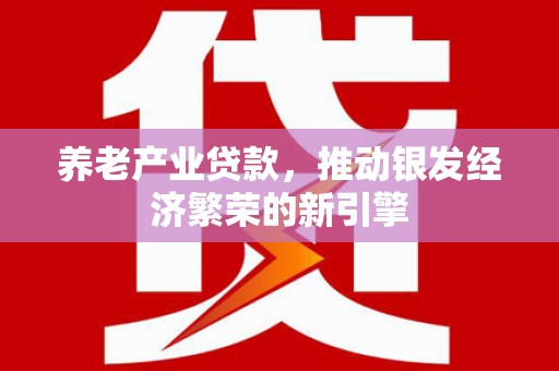 灌云养老产业贷款，推动银发经济繁荣的新引擎
