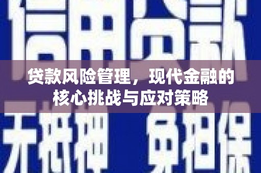 灌云贷款风险管理，现代金融的核心挑战与应对策略