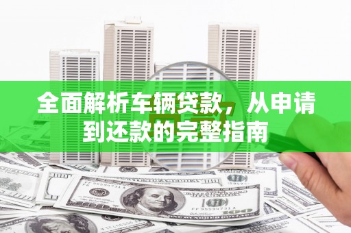 灌云全面解析车辆贷款，从申请到还款的完整指南