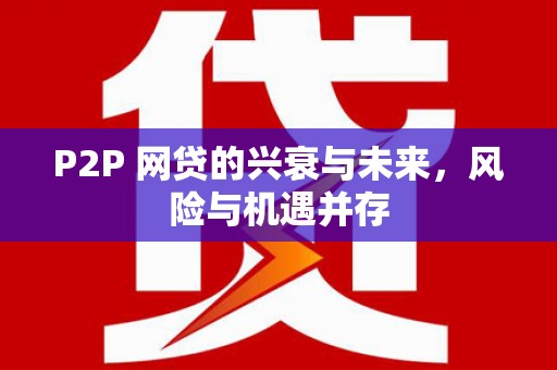 灌云P2P 网贷的兴衰与未来，风险与机遇并存