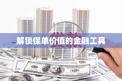 灌云解锁保单价值的金融工具