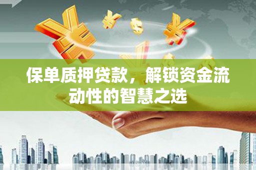灌云保单质押贷款，解锁资金流动性的智慧之选